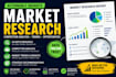 conduct market research, competitor analysis with actionable insights