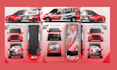 create custom car wrap design, van, caravan, camper, truck wrap with 3d mockup