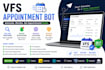 develop booking bot,vfs appointment bot,appointment bot,vfs bot,telegram