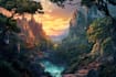 fantasy concept landscape illustrations