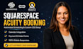 setup acuity scheduling integration on squarespace website booking system