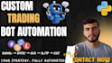 build defi trading bot, tradingview signals and dex automation bot