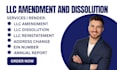 file US llc amendment, dissolution, reinstatement and ein closure