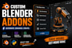 develop a custom blender addon in python