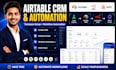 setup airtable database, airtable CRM, airtable automation and softr webapp