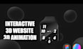 design an interactive and 3d animated webflow website with spline animation