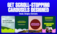 design engaging instagram and linkedin carousel posts