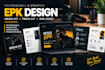 design a professional epk, media kit, press kit