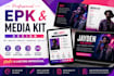 a professional website epk, media kit, press kit