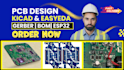 make pcb layout, circuit schematic board design in altium, kicad, easyeda, esp32