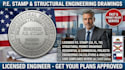 provide licensed structural permit drawings with pe stamp for texas, fl, and ca