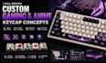 design custom gaming and anime keycap concept