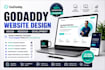 design godaddy website, redesign godaddy website and develop godaddy website