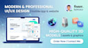 design modern UI UX and professional 3d models