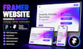 design and develop a modern framer website