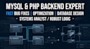 fix, optimize, and design your mysql database or PHP backend