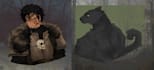 do a bust drawing of your custom characters, humans, furries