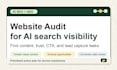 audit your website for ai SEO, aeo, and lead capture leaks