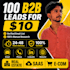 find verified b2b leads for real estate, saas and ecommerce