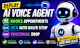 deploy ai voice agent, books appointments, 3cx auto dialer setup, voicemail drop