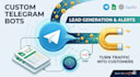create custom telegram bot for lead generation and notifications