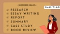 help you in research summary and articles