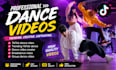 create a trending tiktok dance, breakdance, group dance video