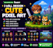 design pixel art characters game arts pixel art animation, tilesets, spritesheet