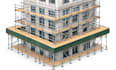 draft 2d and 3d sidewalk shed and scaffolding permit plans in autocad