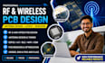 design rf wireless pcb, esp32, antenna and iot hardware