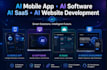 custom ai mobile app, ai software, ai saas platforms, ai websites, ai developer