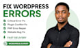 fix wordpress errors bugs critical issues and website problems