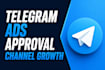 approved telegram channel, grow telegram channel, boost telegram channel