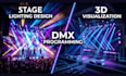 create stage lighting design and dmx programming for your event lighting setup