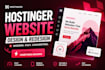 hostinger website design hostinger wordpress website build hostinger website