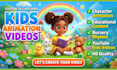 create 3d kids animation, kids animation and character animation