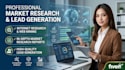 do internet research, market research and lead generation