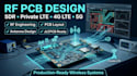 design rf pcb for sdr, private lte, 4g lte, 5g and wireless systems