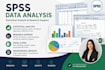 analyze data using spss, excel and statistics