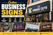 design custom business sign and storefront sign