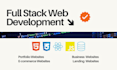 website development as full stack web developer, react, HTML