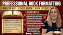 book formatting for amazon kdp, kindle ebook formatting, amazon book formatting