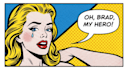 draw a retro pop art roy lichtenstein style