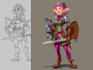 create detailed fantasy rpg character illustrations