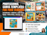 create customizable canva templates for food vendors