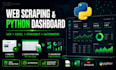 scrape web data and build an interactive python dashboard