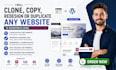 clone, copy, redesign or duplicate any website to wordpress using elementor pro