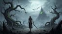 dark fantasy illustrations and concept art