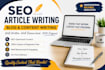 write blog posts and articles
