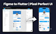 convert figma design to flutter app UI  pixel perfect